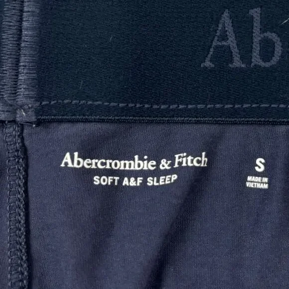 Abercrombie & Fitch Men's Joggers Small Navy Blue Lounge Sleepwear - Picture 4 of 8